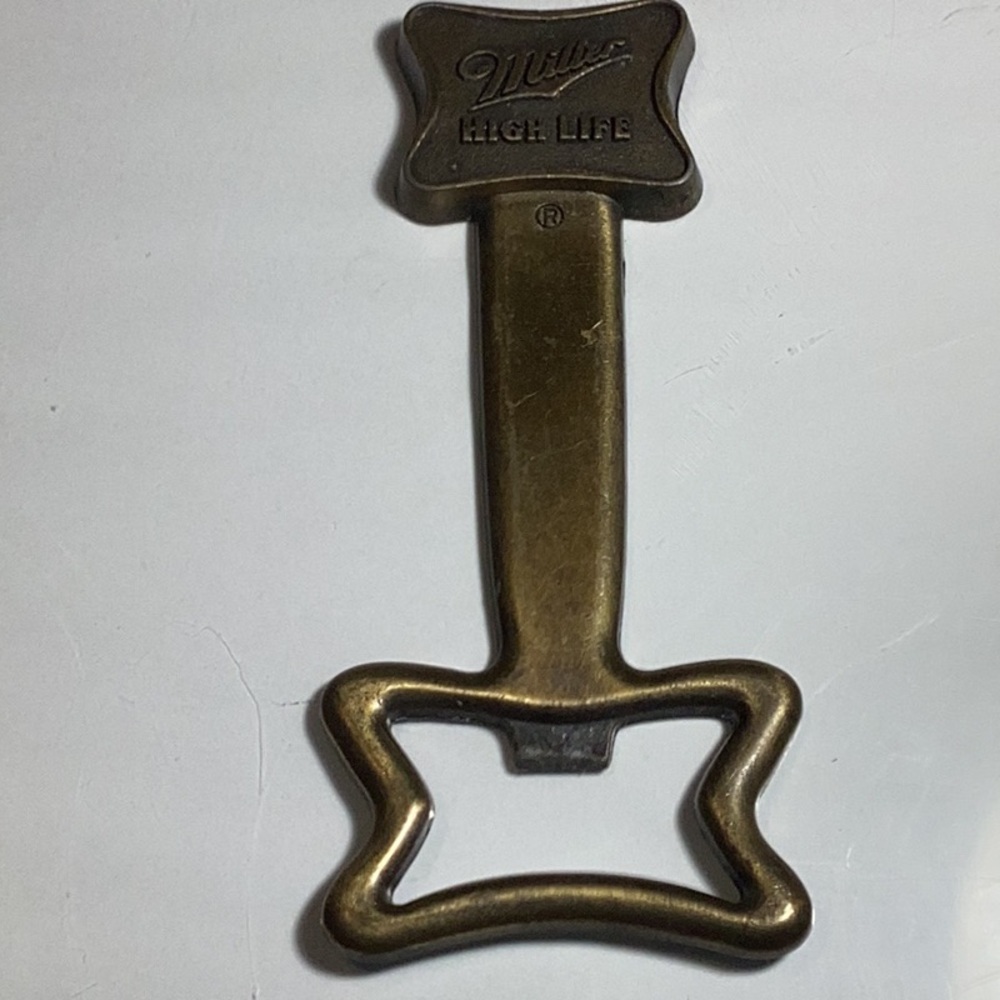 Miller High Life Brass Bottle cap opeaner